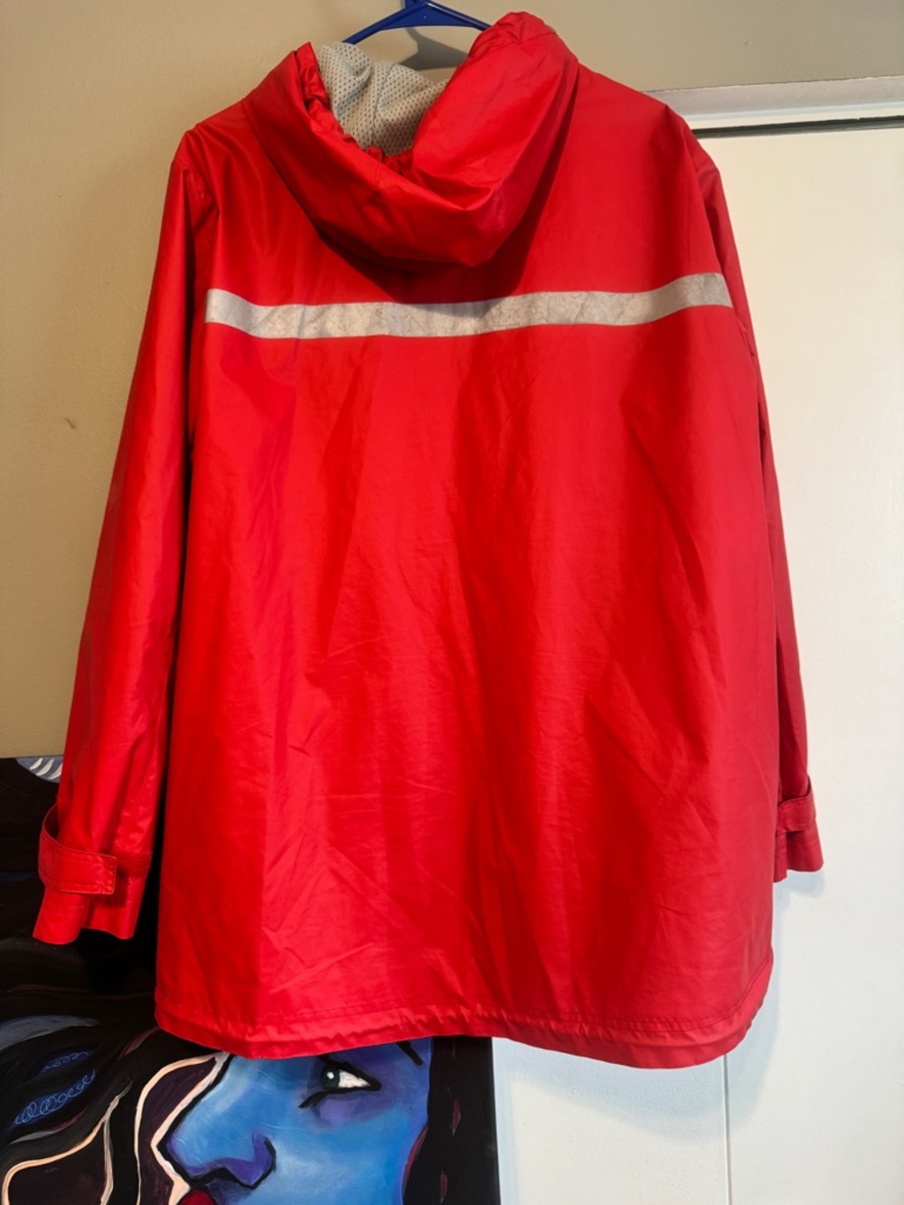 Charles River Apparel Red Rain Jacket 2XL New Englander Waterproof Hooded - Picture 6 of 14